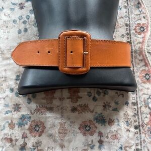 Mulberry Cognac Leather Chunky Belt